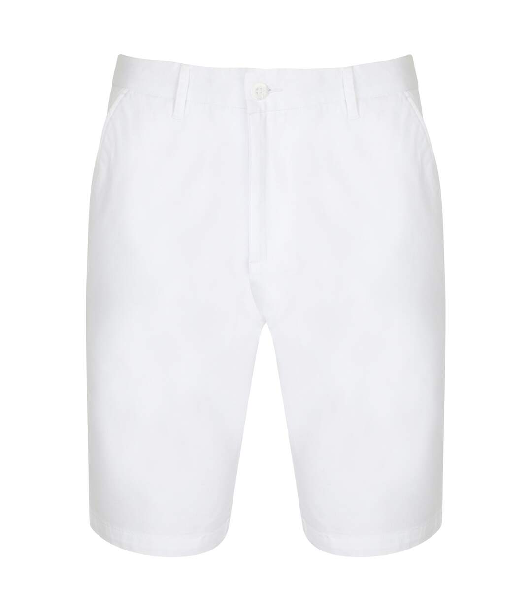 Front Row Womens/Ladies Cotton Rich Stretch Chino Shorts (White) - UTRW4697-1