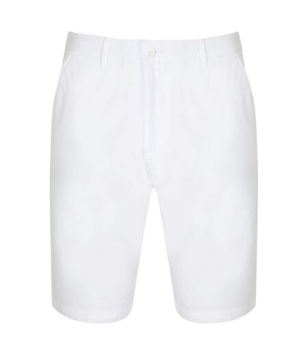 Front Row Womens/Ladies Cotton Rich Stretch Chino Shorts (White) - UTRW4697