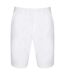 Front Row Womens/Ladies Cotton Rich Stretch Chino Shorts (White) - UTRW4697-1