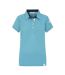 Womens/ladies Contrast Detail Polo Shirt Spearmint Lazy Jacks-1