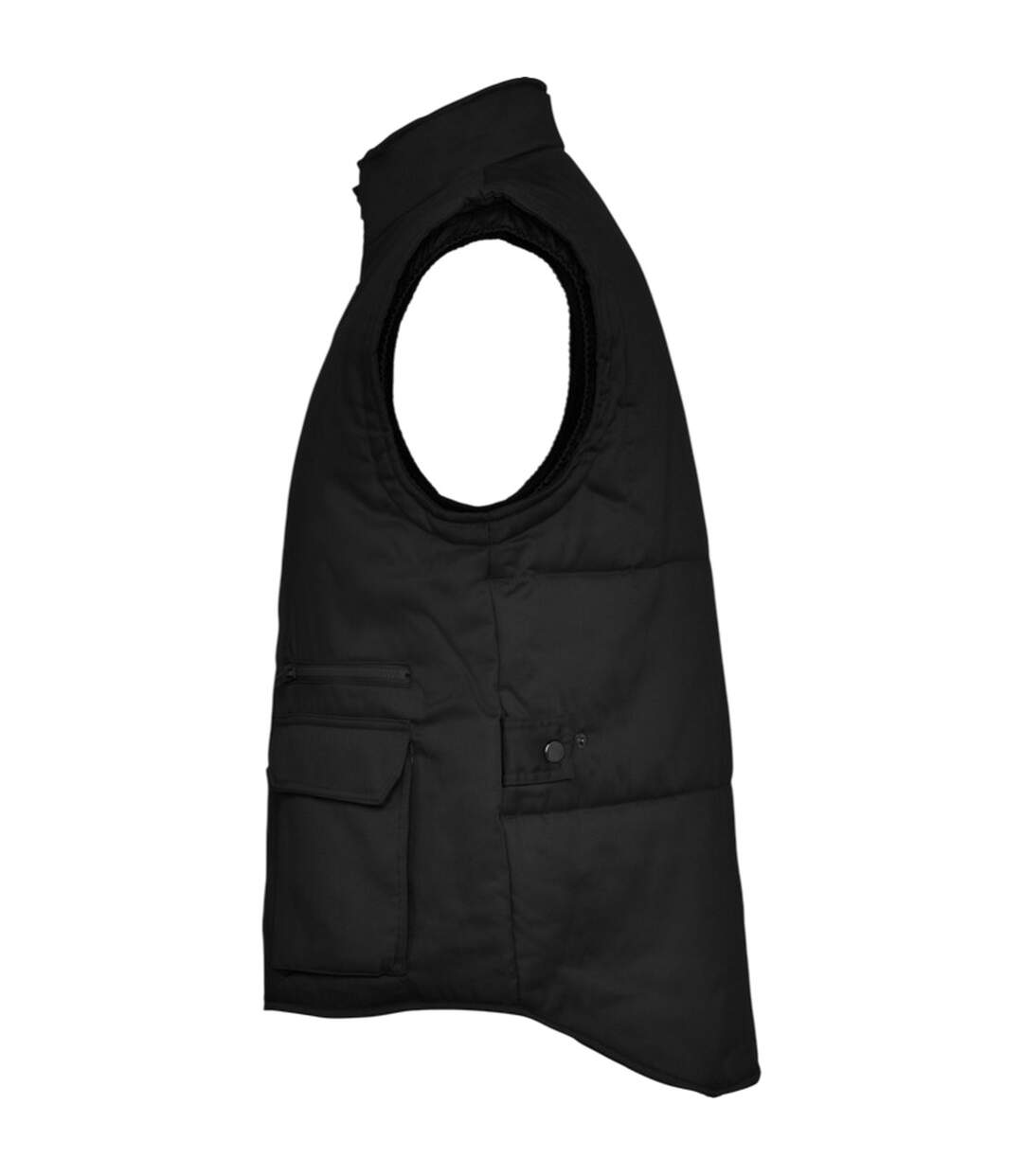 Mens Almanzor High-neck Multi-purpose Gilet Black Roly Workwear-3