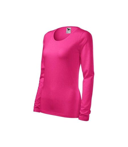 T-shirt Manches Longues Femme Rose Malfini