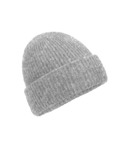 Beechfield Unisex Adult Ribbed Beanie (Grey Marl)