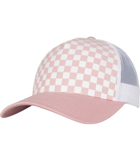 Casquette trucker flexfit rose clair / blanc Yupoong