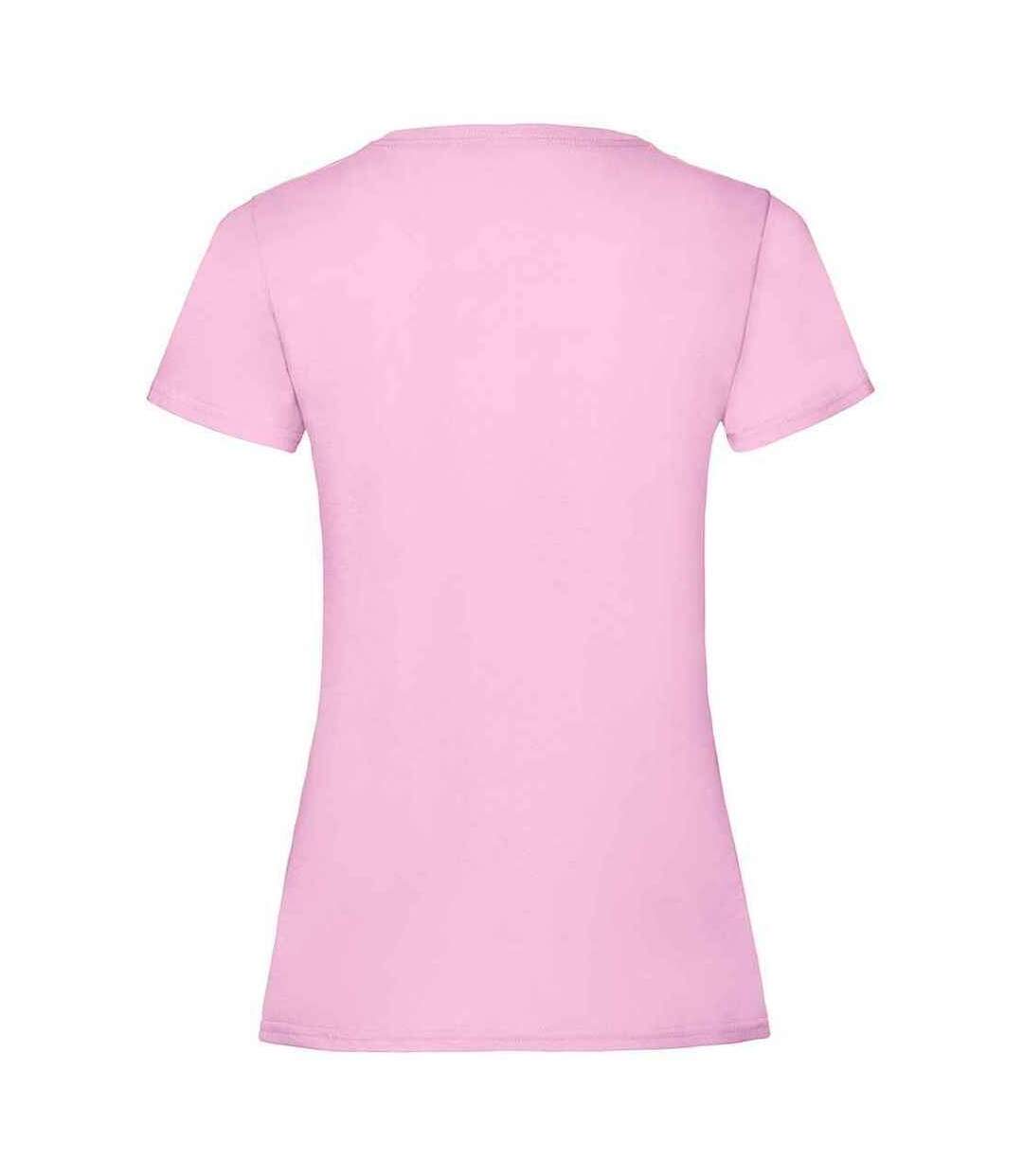 T-shirt valueweight femme rose clair Fruit of the Loom