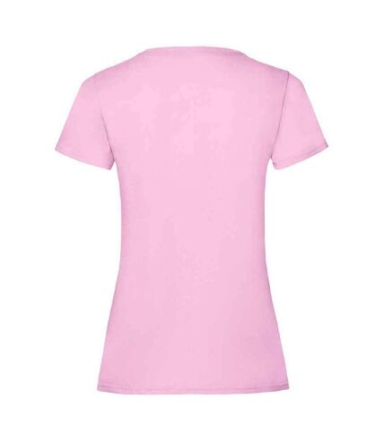 T-shirt valueweight femme rose clair Fruit of the Loom