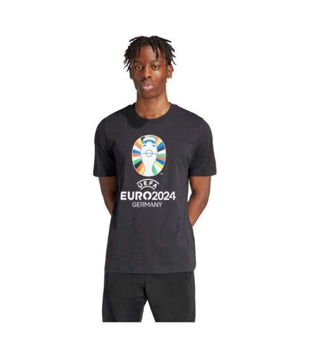T-shirt Uefa Euro24 Homme Noir Adidas