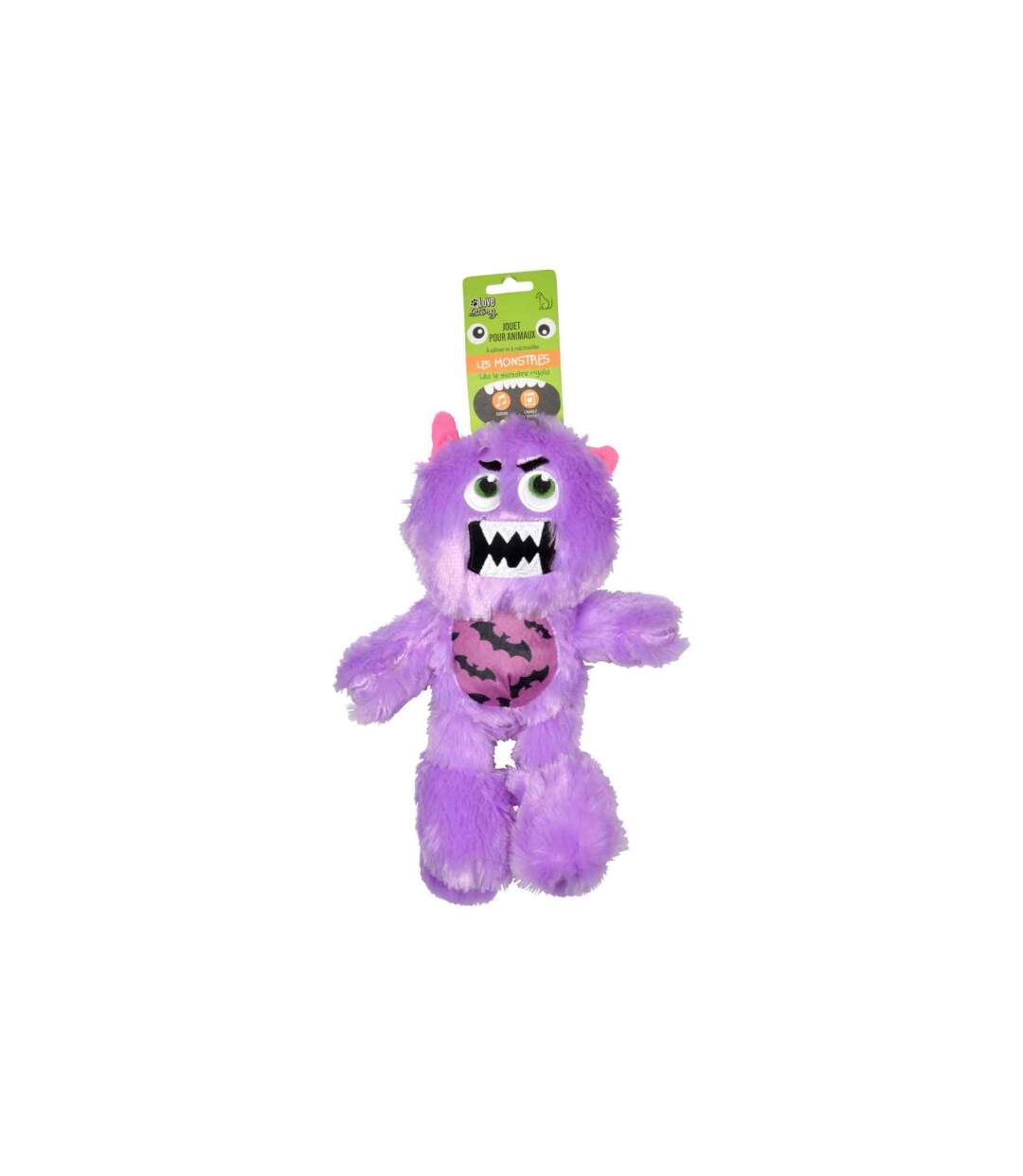Jouet pour Chien Léo le Monstre 31cm Violet-4