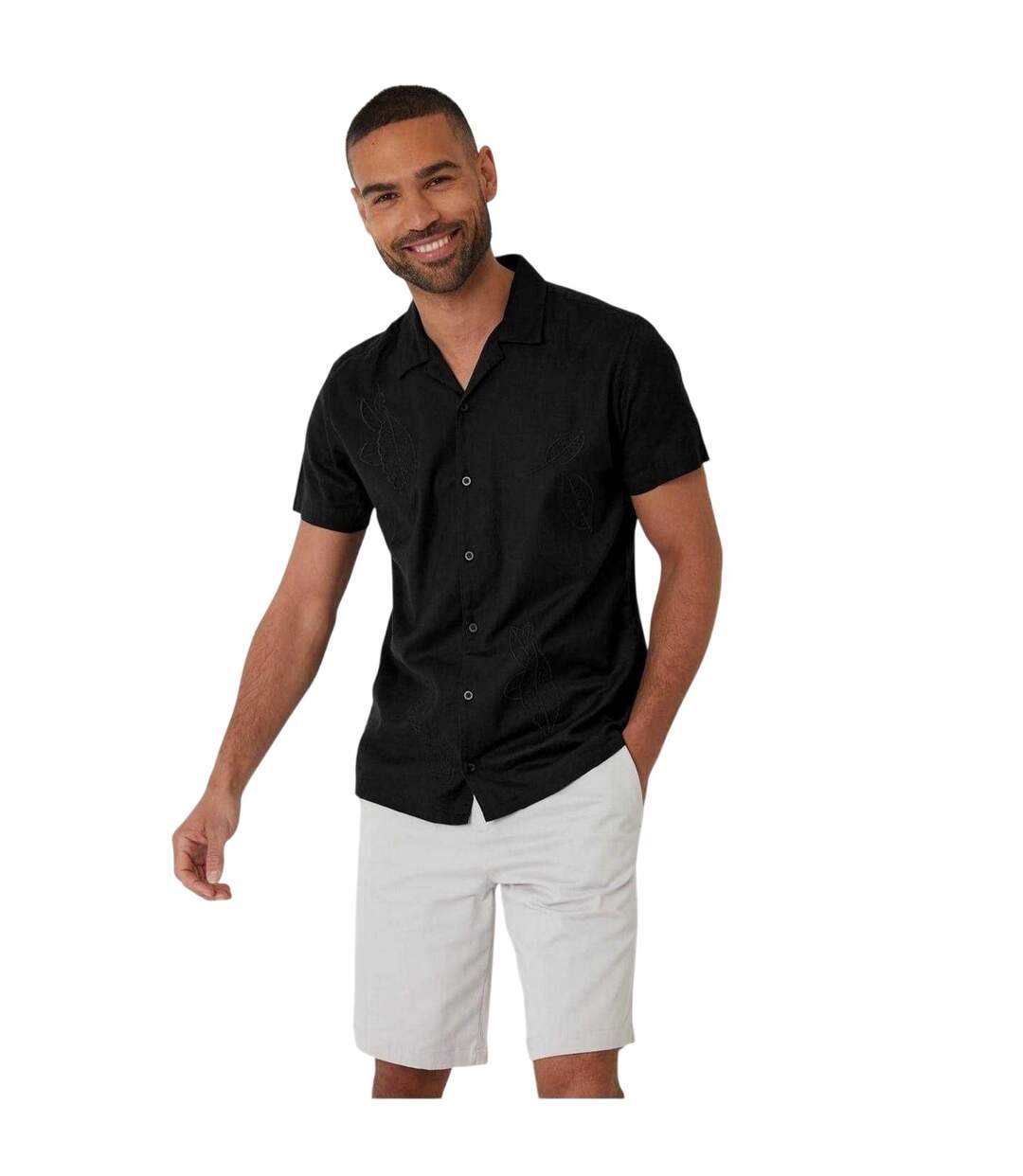 Chemise Maples Homme Noir Threadbare-2