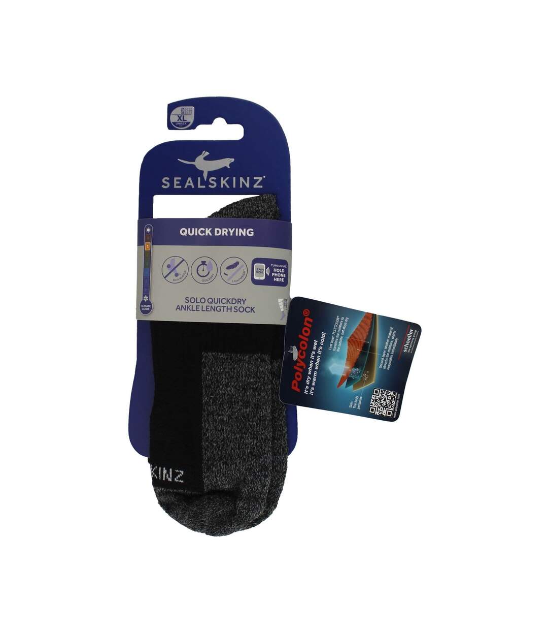Quick-Dry Ankle Socks for Men - 1 Pack Solo Socks-2