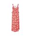 Robe D´été Sans Manches Motif/style Palmier Femme Rose Biba-2