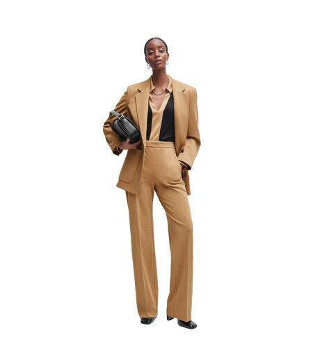 Blouse manches longues elanty femme noir / jaune or Boss