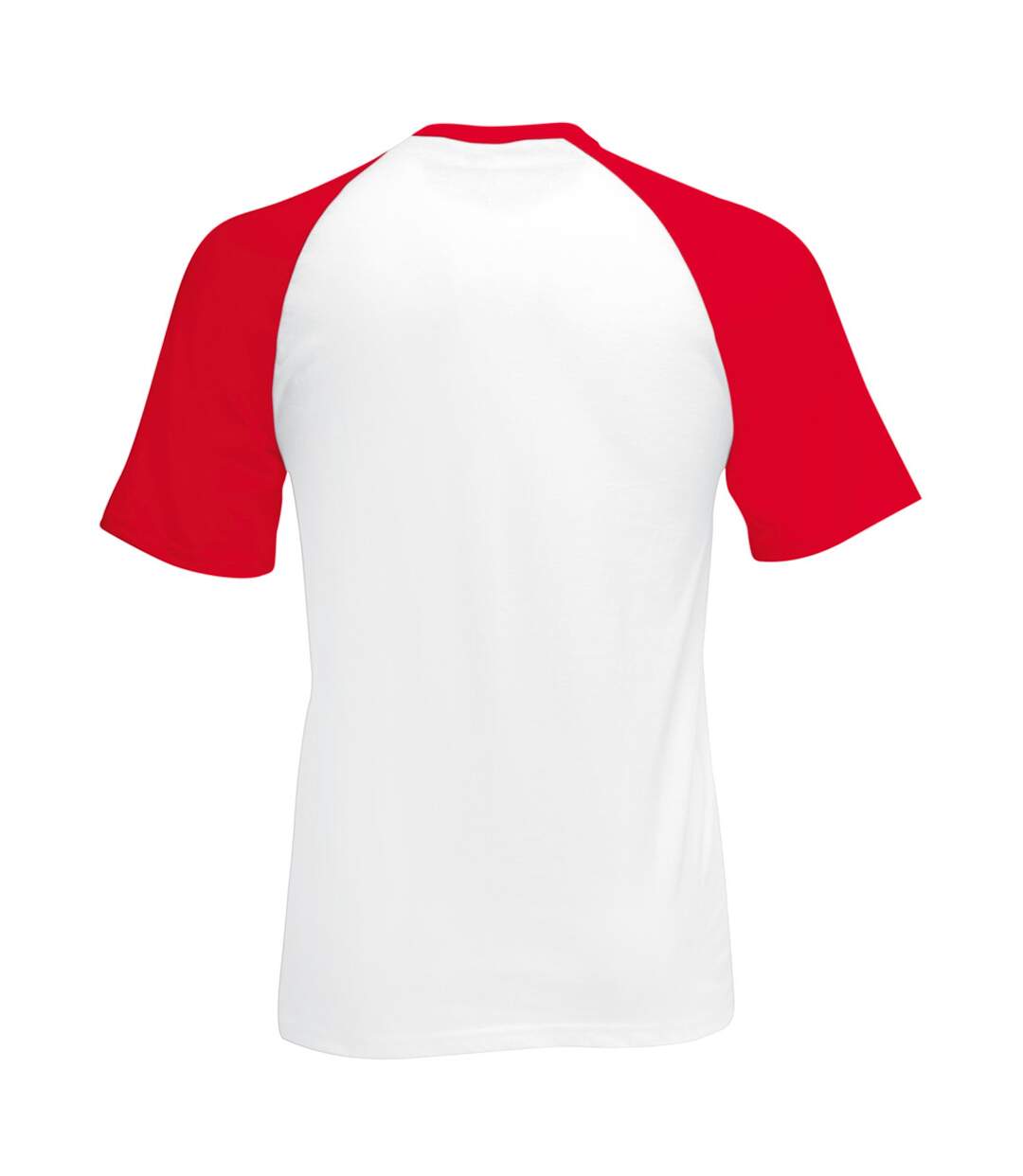 T-shirt de baseball à manches courtes  pour homme blanc/rouge Fruit of the Loom-2