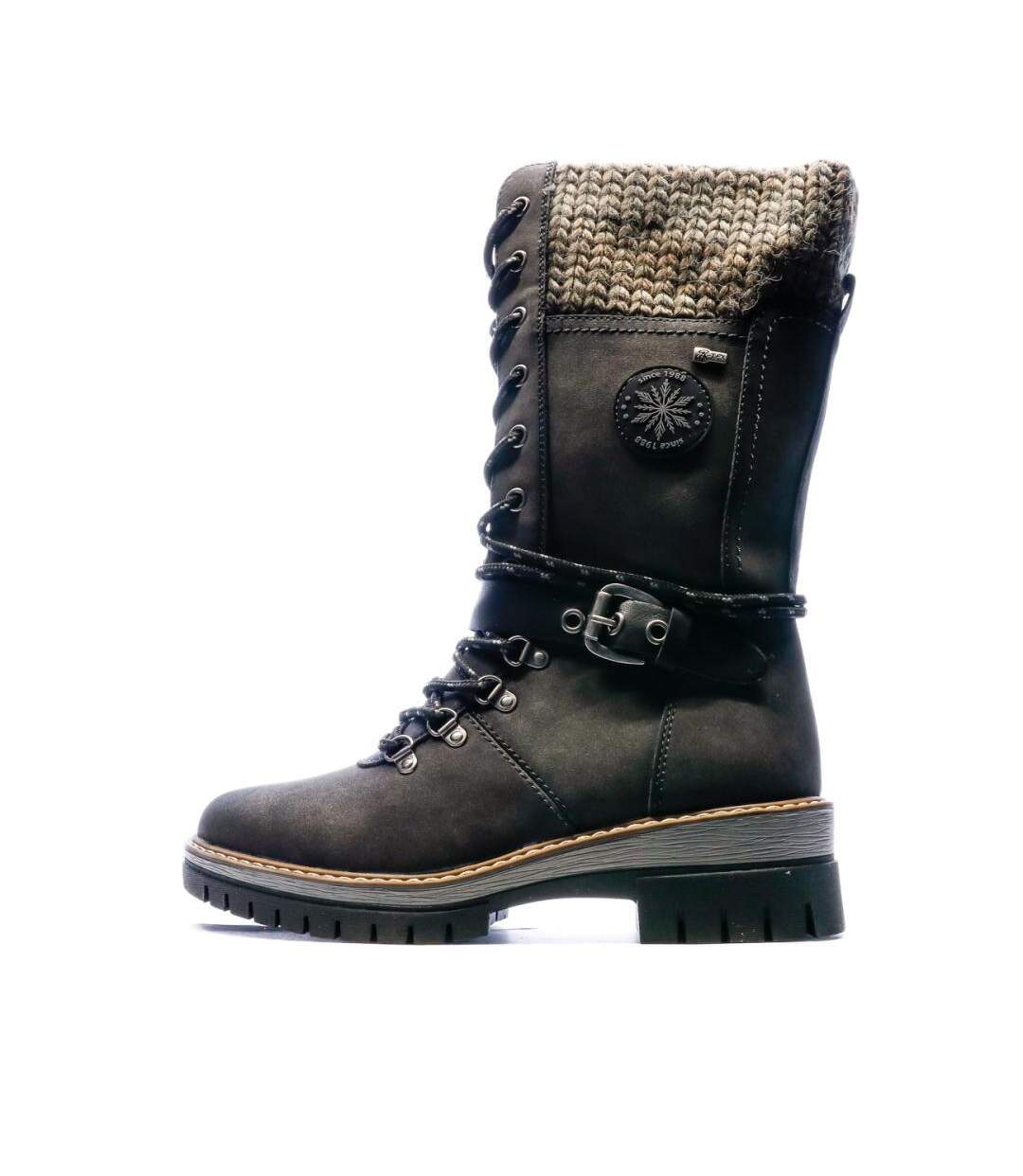 Bottes gris anthracite femme relife grivione-1
