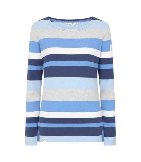 Haut Motif/style Rayures Multiples Femme Bleu Hiver Lazy Jacks