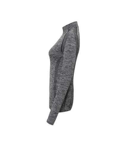 T-shirt zippé multi sport performance femme gris TriDri