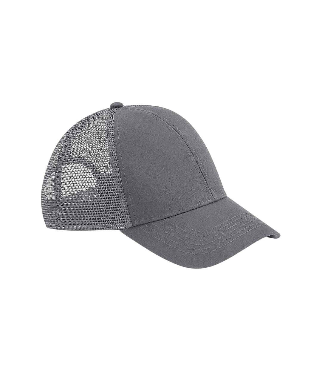 Casquette trucker adulte gris foncé Beechfield-1