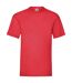 Mens valueweight t-shirt red Fruit of the Loom