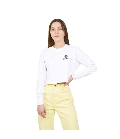 LogoHeart BY131 women's long-sleeved cropped sweatshirt