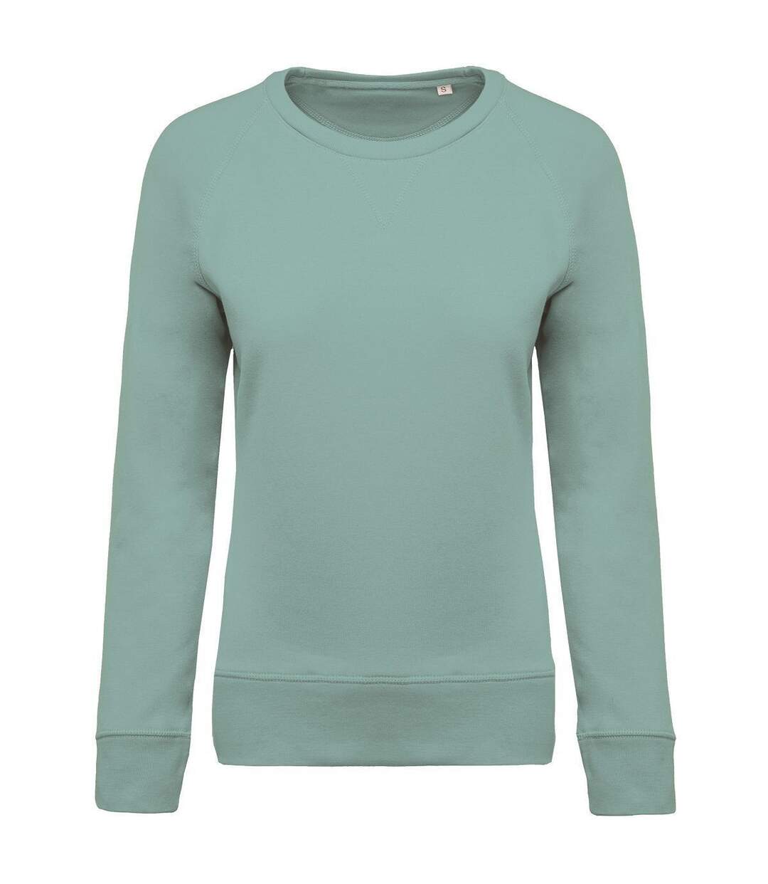 Sweat shirt coton bio - Femme - K481 - vert amande