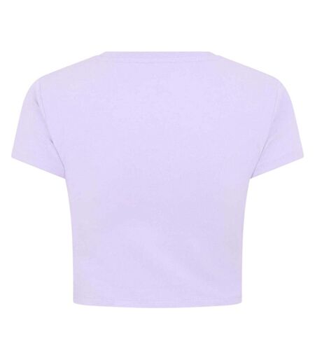 Womens/ladies Squad Cropped T-shirt Violet Puma