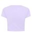 Womens/ladies Squad Cropped T-shirt Violet Puma-2