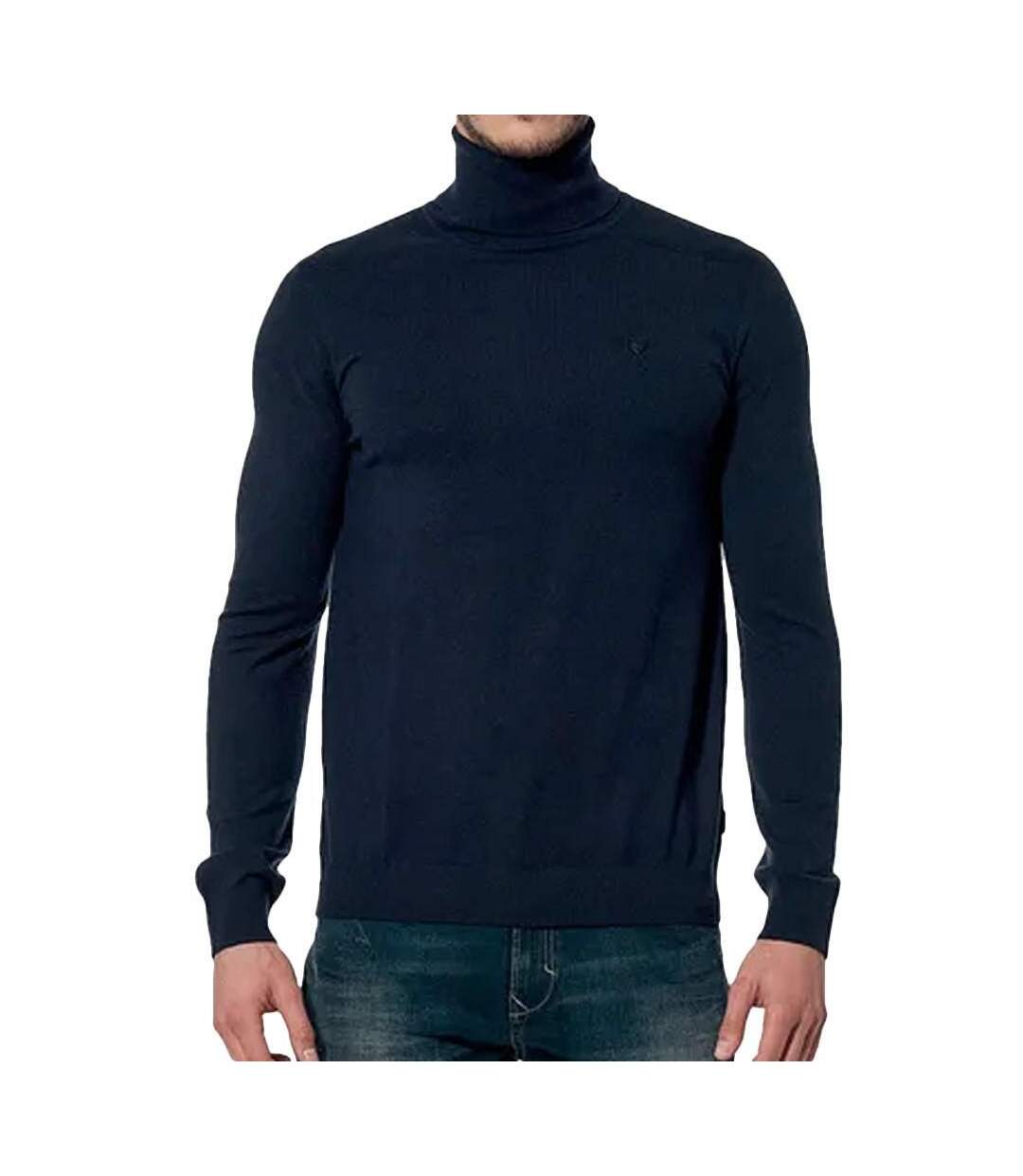 Pull col roulé marine homme kaporal arianh-1