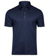 Polo homme premium coton pima - 1440 - bleu marine - manches courtes