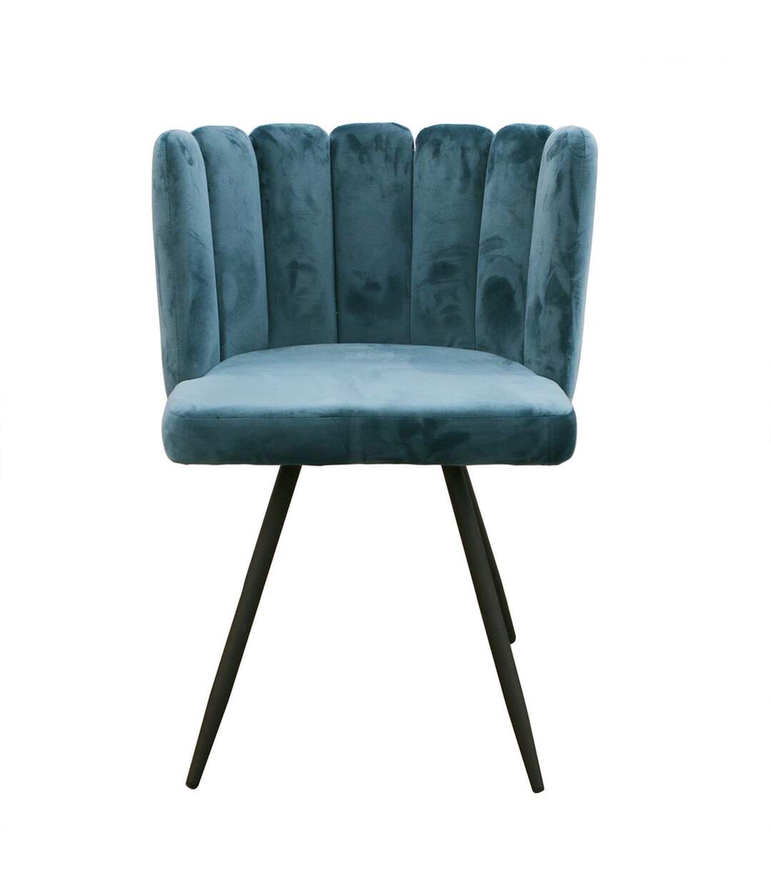 Chaise design effet velours Ariel-2