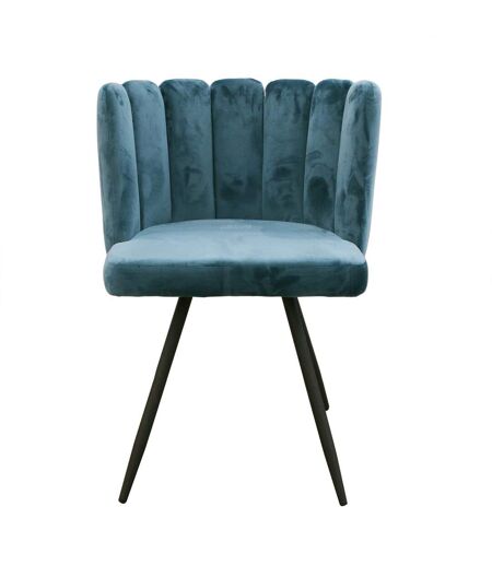 Chaise design effet velours Ariel