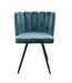 Chaise design effet velours Ariel-2