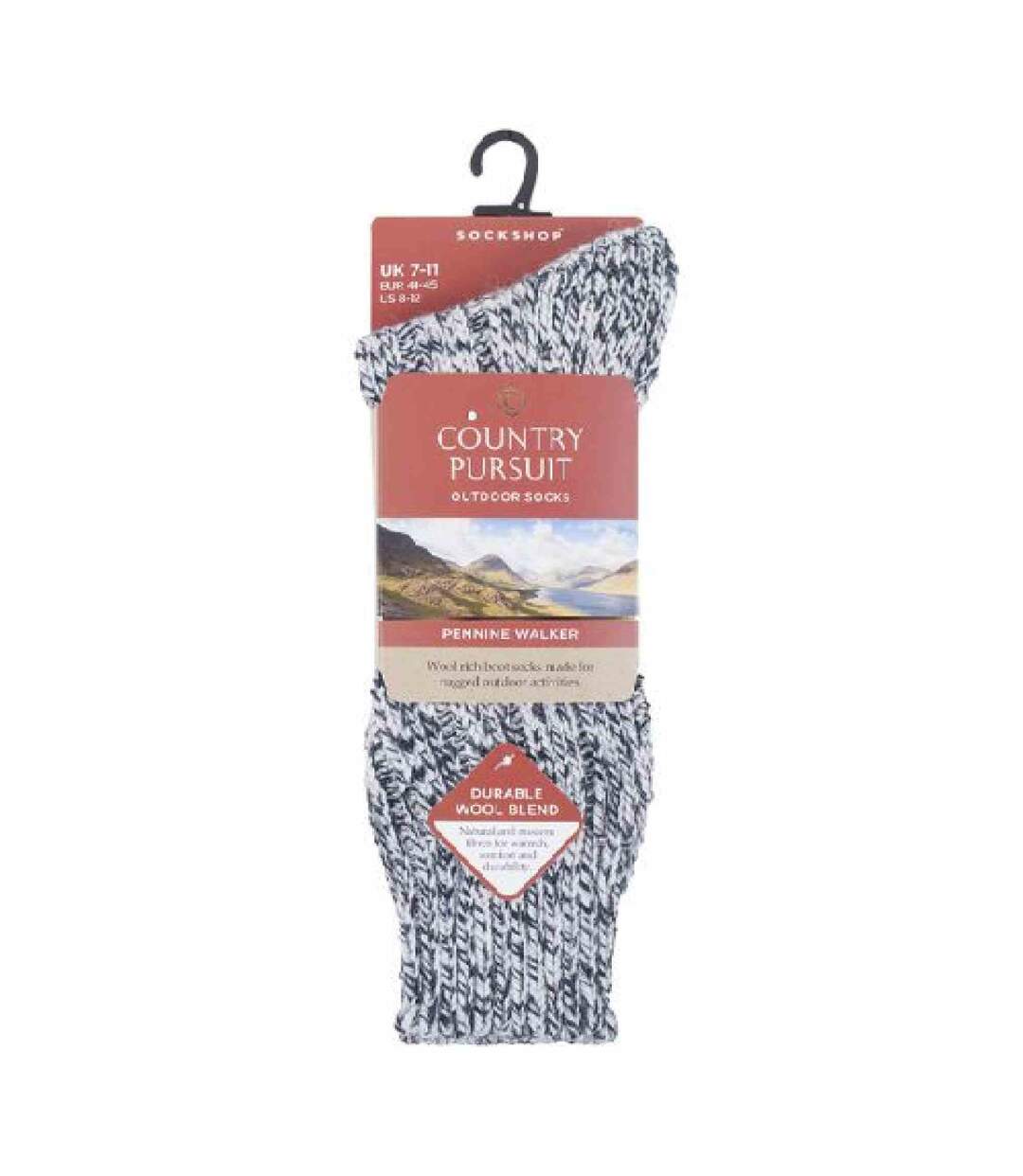 Chaussettes de Randonnée Homme Laine Tricot Épais-2