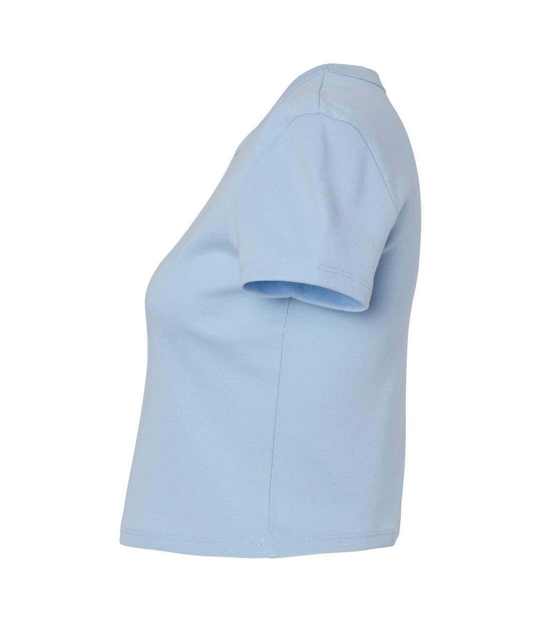 Haut court femme bleu clair uni Bella + Canvas