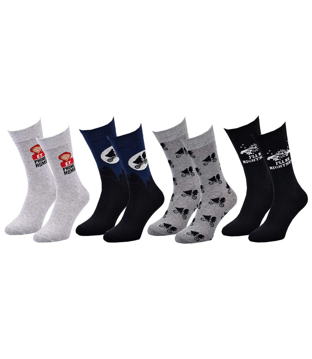 Chaussettes Pack HOMME E.T L'EXTRATERRESTRE Pack de 4 Paires 1687-2