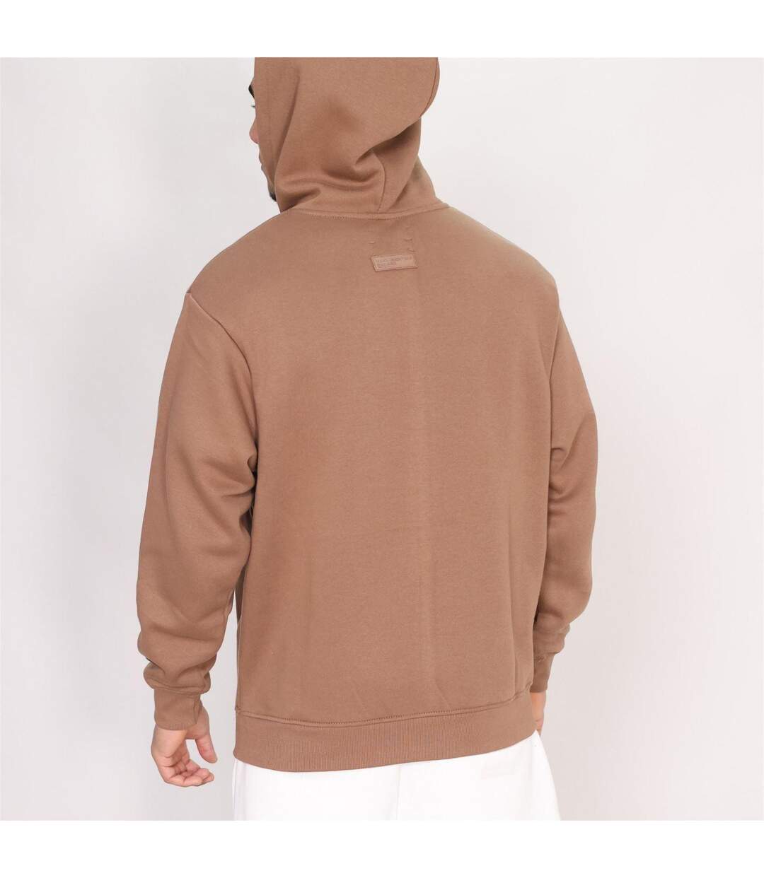 Mens Arch Hoodie Mocha Blank Essentials-4