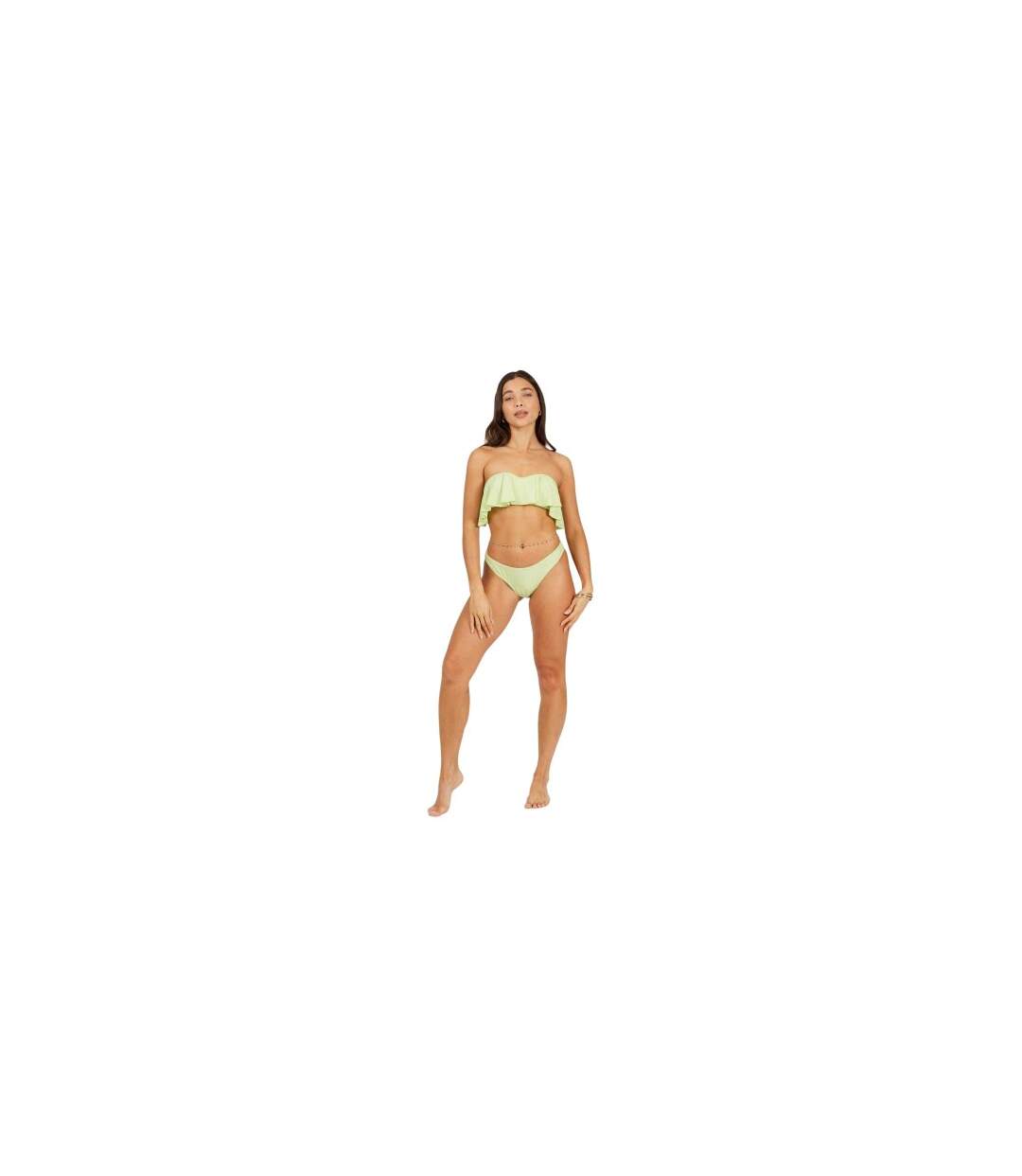 Bas De Maillot De Bain Femme Vert Turquoise Pâle Brave Soul-1