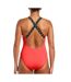 Maillot de bain 1 pièce rouge femme nike crossback-2