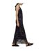 Robe Portefeuille Sans Manches Dessona Femme Marron Boss-4