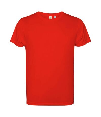 Mens estoril short-sleeved t-shirt red Roly
