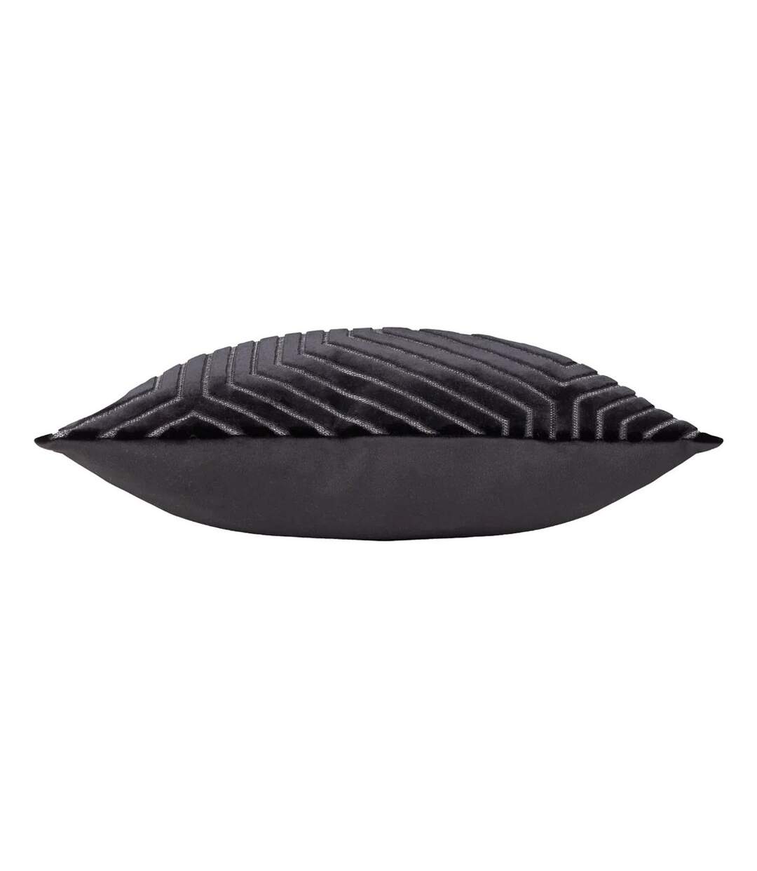 Evoke cut cushion cover 45cm x 45cm black Paoletti