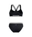 Womens/ladies Vanquisher Performance Two-piece Swimsuit Black Speedo-3