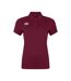 Womens/ladies Club Dry Polo Shirt Maroon Canterbury-2