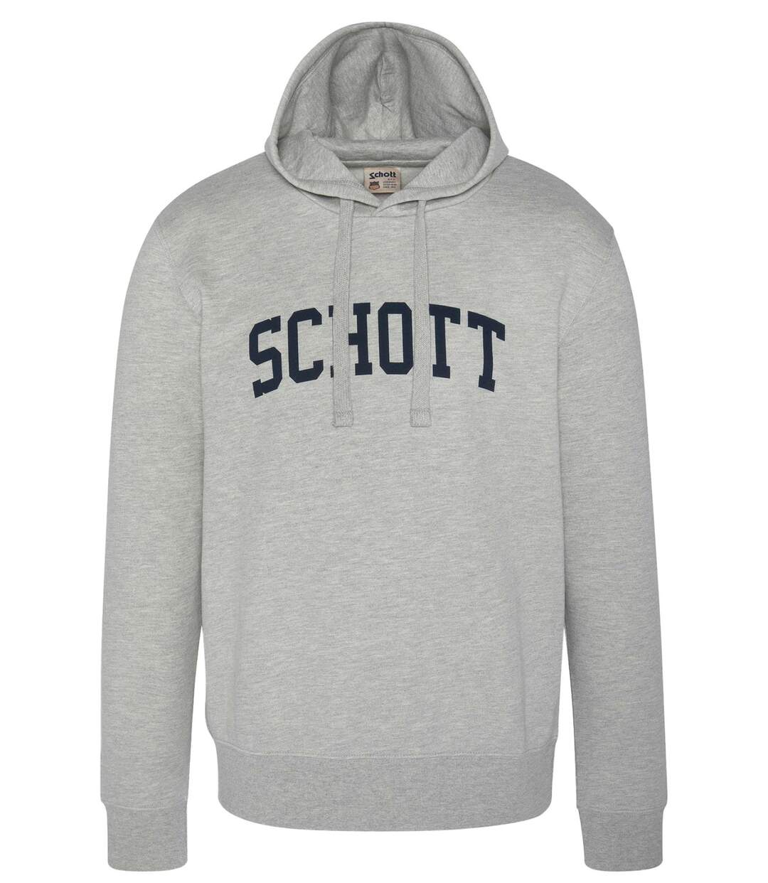 Sweat à capuche gros logo  -  Schott - Homme