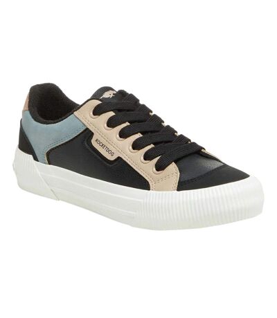 Baskets Motif/style Blocs De Couleurs Cheery Femme Noir Rocket Dog