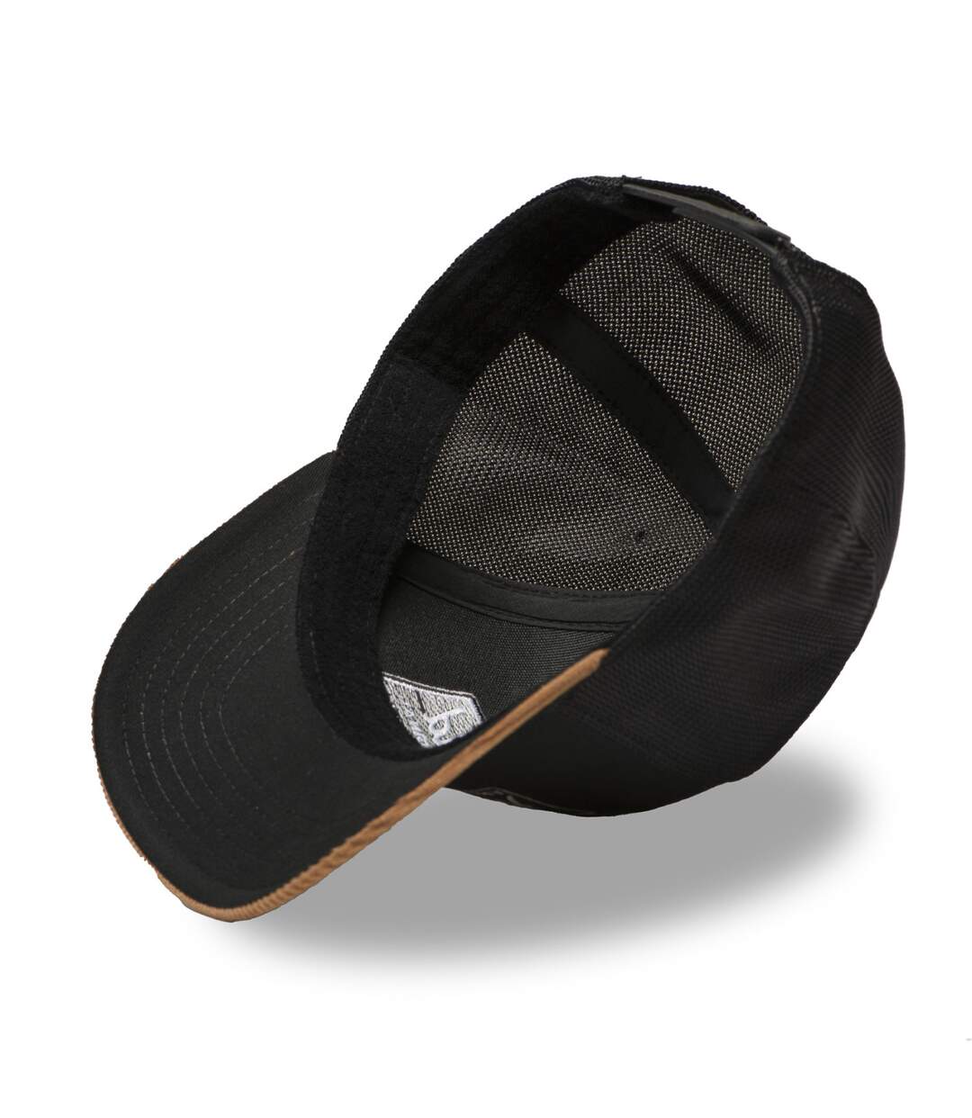 Casquette trucker avec filet bi-matière semi curved et patch Hatmaker Hatfield-5