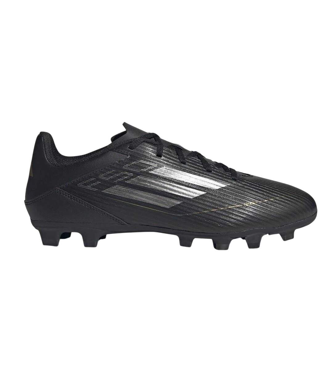 Mens F50 Club Regular Firm Ground Football Boots Black Silver Adidas-1