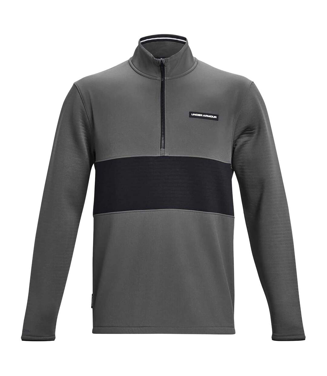 Mens Daytona Zip Neck Sweatshirt Grey Under Armour-1