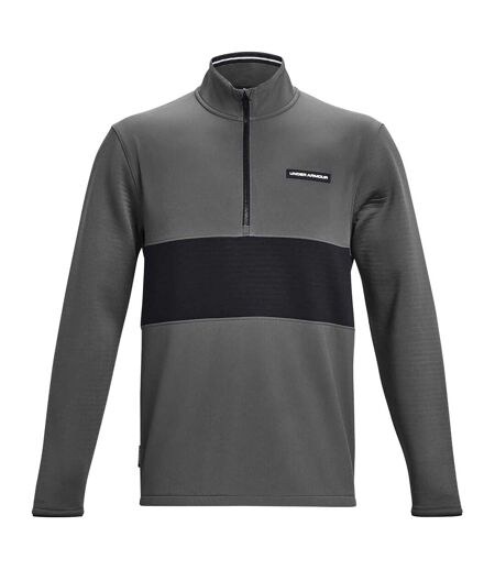 Mens Daytona Zip Neck Sweatshirt Grey Under Armour