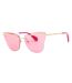 Lunettes De Soleil Motif/style Fumé Et Dégradé Femme Taille Unique Jaune Or Bordeaux Max & Co-2