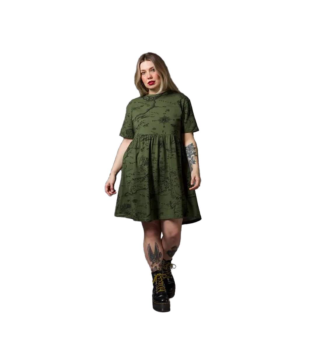 Robe Motif/style Pour Carte Femme Vert Kaki The Lord Of The Rings-1